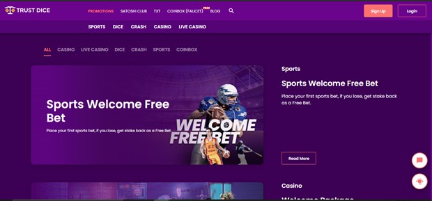 trust dice casino bonuses